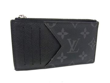 1円 ■美品■ LOUIS VUITTON ルイヴィトン M30271 タイガラマ コインカード ホルダー フラグメントケース メンズ ブラック系 FY0931