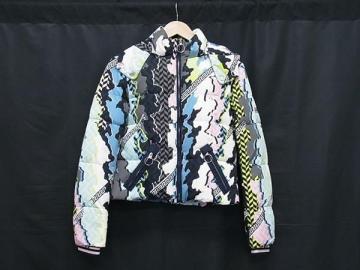 1円 VERSACE ヴェルサーチ メデューサ ダウン&times;フェザー ジャケット アウター 表記サイズ 42 洋服 レディース マルチカラー FR8910