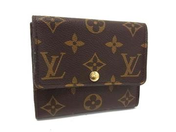 1円 ■極美品■ LOUIS VUITTON ルイヴィトン M60402 モノグラム ポルトフォイユ アナイス 三つ折り 財布 ウォレット ブラウン系 HA0032