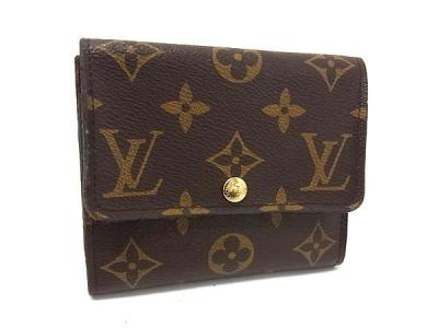 1円 ■極美品■ LOUIS VUITTON ルイヴィトン M60402 モノグラム ポルトフォイユ アナイス 三つ折り 財布 ウォレット ブラウン系 HA0032