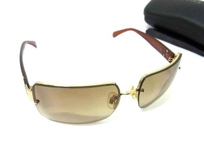 1円 ■美品■ CHANEL シャネル 4107-B c.125/13 ココマーク サングラス メガネ 眼鏡 めがね メンズ レディース クリアブラウン系 FT9412