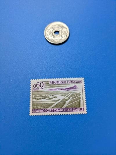 .【フランス】1974年 未使用 切手 1種完 ★綺麗かと思います。