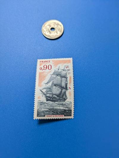 【フランス】1975年 未使用 切手 1種完 ★反ってます。