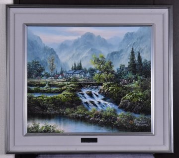 真作保証 / 人見友紀 / 京丹波郷 / 油彩 / 伝説の逃亡画家 / 抜群の雰囲気を醸し出す傑作です！