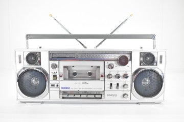 SANYO MR-V8 ラジカセ[サンヨー][ラジオカセットレコーダー][RADIO CASSETTE RECORDER][昭和レトロ][当時物]2M