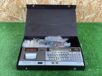 3x45 SHARP ポケコン ポケットコンピュータ CE-150 プロッタプリンター ACアダプター欠品 ロールペーパー 通電OK 現状品 昭和レトロ