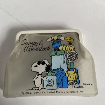 M43未使用 廃盤品 スヌーピー 昭和レトロ 当時物 ヴィンテージ コインケース 財布 小銭入れ サンリオ ホールマークレア 日本製 雑貨 希少 