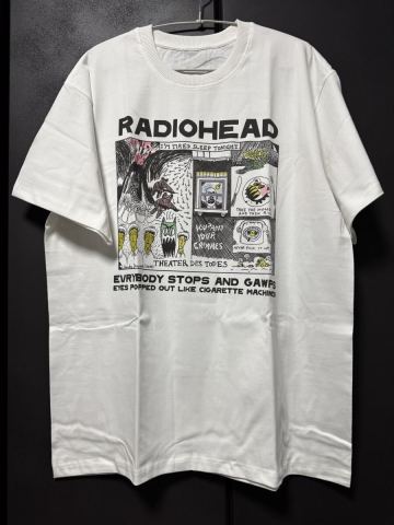 RADIOHEAD _ T_shirts XL Tagless レディオヘッド UK トムヨーク Massive Attack RHCP UNKLE ビョーク