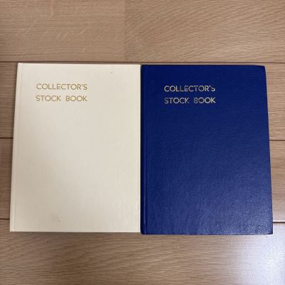 ストックブック　 切手収納用アルバム　2冊まとめ　台紙8枚16ページ7段