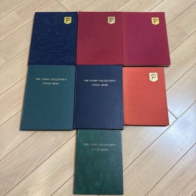 ストックブック　 切手収納用アルバム　7冊まとめ グラシン紙　ゆうパック80サイズ