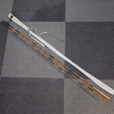 25 引退 征興 [不知火] 三九〇 十三尺 和竿 ヘラ竿 へら竿 希少 4本継（紀州・高野竹・検索ワード）