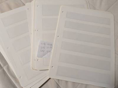 中古切手リーフ60枚 (4段30枚、5段20枚、6段10枚)　ボストーク おまとめ 状態混合 外国切手の収納に。