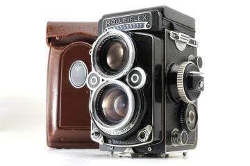 動作品 ローライ Rollei ROLLEIFLEX 2.8F Xenotar 80mm f2.8 ローライフレックス 二眼レフ フィルムカメラ ケース付 管WW1068