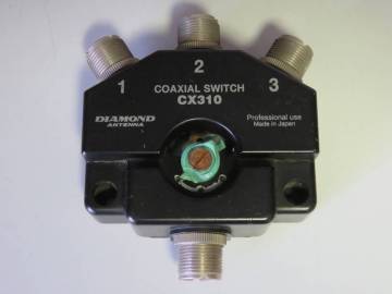★　ダイヤモンド 第一電波工業 同軸ケーブル切替器 CX310 【現状ジャンク品（切り替えスイッチ破損）】★