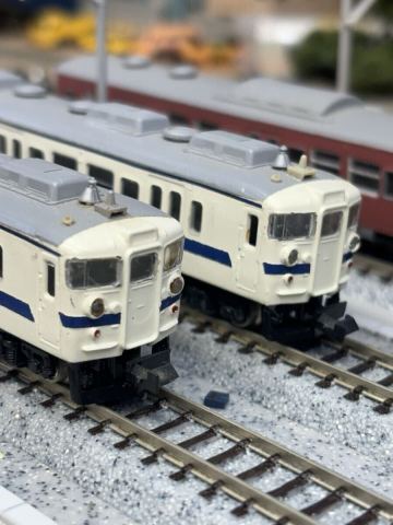 1円スタート グリーンマックス　キット組立　423系冷房改造車　新旧色　8両編成　ジャンク