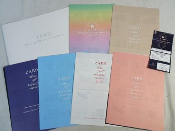 ZARD ツアーパンフレット 7冊 + 半券1枚 + 未使用チケット1枚 + ポストカード 坂井泉水 グッズNwc東_372