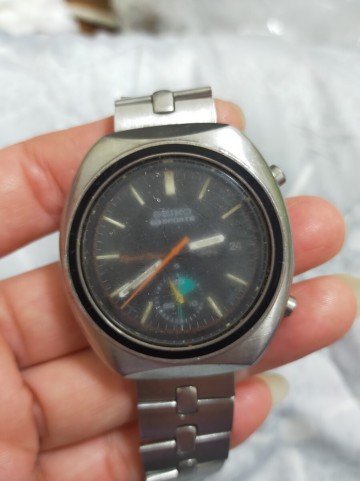 SEIKO セイコー 5スポーツ Speed-Timer 自動巻6139-8002 稼動中古品