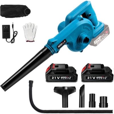 1D01 WOOFLY ブロワー 充電式 セット21V 2000mAh バッテリー2個付コードレスブロワー 電動工具 充電式 コードレス 集じん機能付