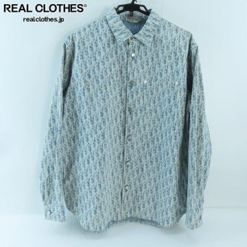 ☆【JPタグ】DIOR/ディオール オブリーク 総柄 デニムシャツ 013D585BY989/41 /000