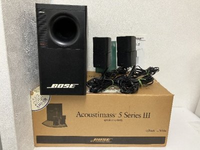 BOSE ボーズ 3D方式スピーカーシステム AM-5III/Acoustimass 5 Series III 元箱/取説/卓上スタンド/スピーカーコード付き Ж 750EB-5