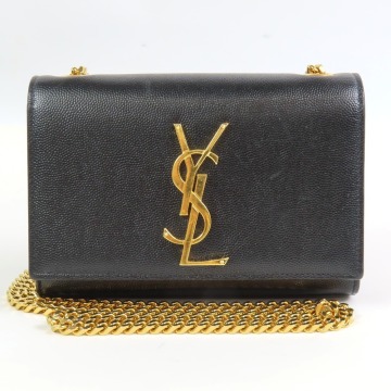 206355 ★1円スタート★ SAINT LAURENT サンローラン 新品同様美品 ケイト チェーンショルダーバッグ ロゴ ミニバッグ ショルダーバッグ