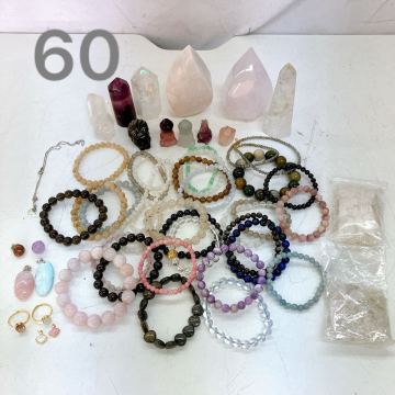 3AA005 1円～ パワーストーンまとめ 希少 天然石 クォーツ ルチル アメジスト 水晶 オパール 置物 原石 翡翠 ヒスイ 現状品