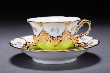 【華】某有名収集家買取品 時代物 Meissen・マイセン コーヒーカップセット 古美術 骨董品A25090107-EQ
