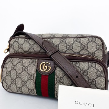 1円■未使用級■幻の逸品■現行近■型崩れ無し■GUCCI グッチ オフディア 二層 自立 ショルダーバッグ ビジネス メンズ レディース レザー