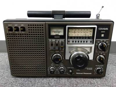 【1円スタート】ラジオ　National Panasonic COUGAR2200 RF-2200　松下電器産業　パナソニック　ジャイロアンテナ　日本製　電化　ジャンク