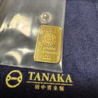 1円スタート　田中貴金属　インゴット　5g 金　ゴールド　明細　袋付き　 純金 k24 ゴールドバー 地金　