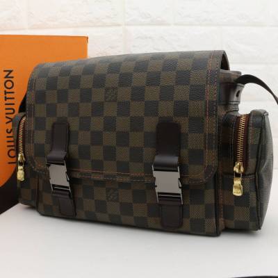 LOUIS VUITTON ルイヴィトン ダミエ エベヌ リポーター メルヴィール N51126 ショルダーバッグ メッセンジャーバッグ 斜め掛け メンズ PVC