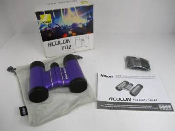 ☆【中古】Nikon ACULON 双眼鏡 T02 8x21 パープル　　【S6021205】☆