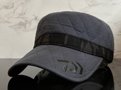 【未使用品】704KC 訳あり★Daiwa ダイワ キルティング ワークキャップ 帽子 クールなネイビーのキルティング素材！釣り《FREEサイズ》 