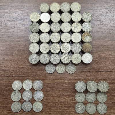 #1638A　【1円スタート】　100円銀貨　388枚　総重量約1863.0g　稲穂　鳳凰　東京オリンピック　古銭　コレクション　記念硬貨