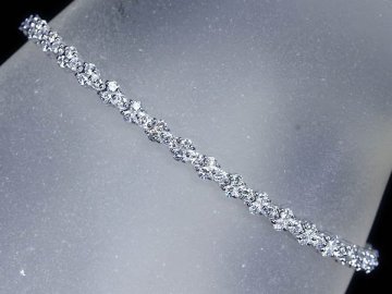 OIM17990SS【1円～】新品【RK宝石】≪DIAMOND≫ 極上ダイヤモンド 総計3.5ct K18WG 超高級 テニス フルエタニティ ブレスレット