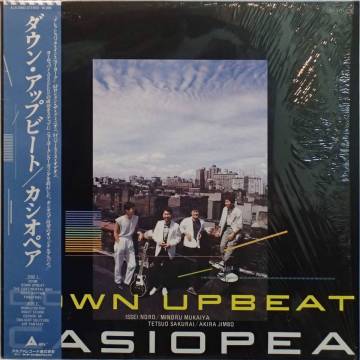カシオペア Casiopea - Down Upbeat ダウン・アップビート'84邦盤帯・シール・シュリンク付 野呂一生,向谷実,櫻井哲夫,神保彰