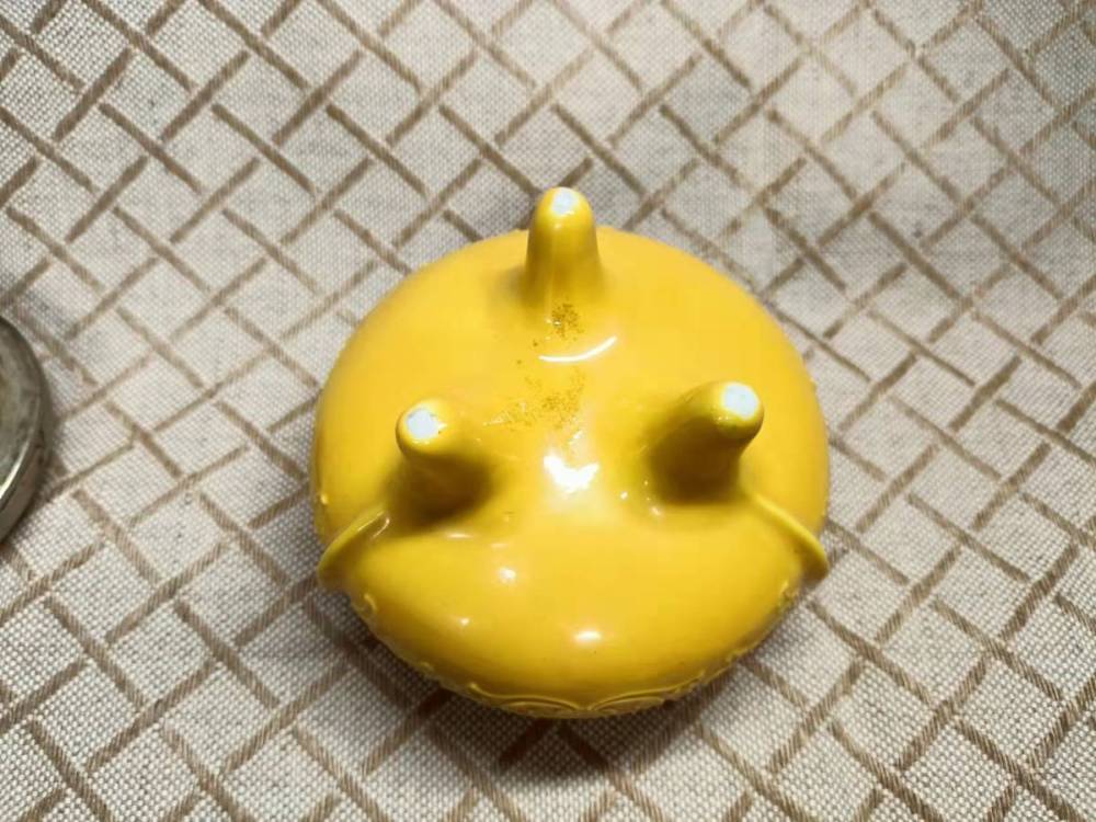 中国 唐?物 古瓷 時代?物 黄交趾 香爐 箱付