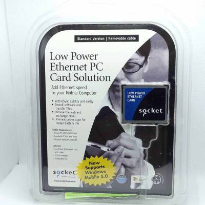【未開封・現状渡し品】SOCKET CF型 有線LANカード EA0911-336 PCカードアダプタ付 Windows Mobile/Pocket PC対応 コンパクトフラッシュ