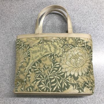 新品　ウィリアムモリス　クレサンティマム　トートバッグ　横25㎝&times;縦24㎝&times;10㎝　ジャガード生地　川島織物　現品限り