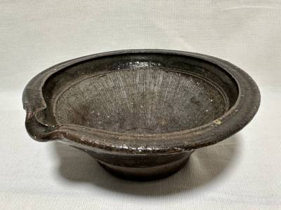 ・　鉢【rry4 褐釉 すり鉢 宋 金 北宋 明 清 李朝 酒器 古美術 中国美術 中国骨董 唐物 中国古玩 日本 江戸 時代物 骨董】