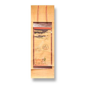 『天国と地獄図』/ 掛軸 / 肉筆 / 紙本 / 日本画 / 日本宗教画 / 仏教美術 / 茶道 / 茶掛け