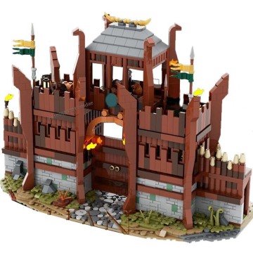 ☆最安値☆ レゴ 互換 ロードオブザリング ローハン 建物 家 民家 お店 中世の街 村 お城シリーズ 1394ピース