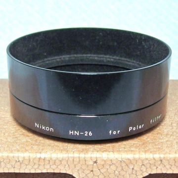 ニコン Nikon HN-26 偏光フィルター用 広角＋70mm用 メタルレンズフード（新古品）