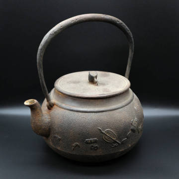 鉄瓶 / 鋳物 / 小槌摘み / 急須 / 時代物 / 在銘 / 骨董 / 茶道具 / 茶器 / 湯沸 / 古い / 煎茶道具