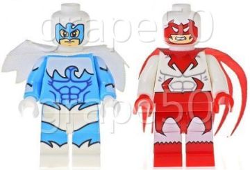 レゴ風★ホーク ＆ ダブ：2種セット★DCコミック★ミニフィギュア：レゴ互換・レゴカスタム