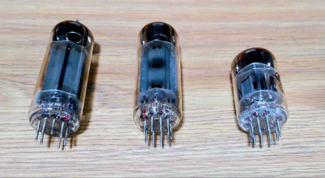 マッチング済 真空管 12AX7 1本 6BQ5 2本