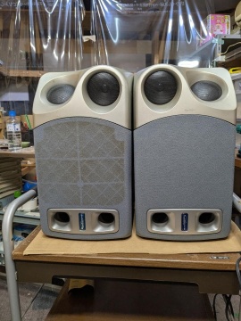 DAMスピーカ250パワーアンプコンパクト2ウェイスDAMピーカー グレー