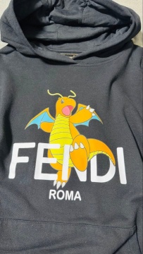 フェンディ fendi フラグメント　ポケモン　コラボ　XL パーカー