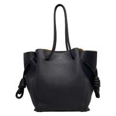 LOEWE(ロエベ) トートバッグ フラメンコノットトートバッグ 321.12.T31 ダークネイビー×黒 レザー